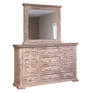 6 Drawer Dresser with Mirror (MIRROR NOT INCLUDED)