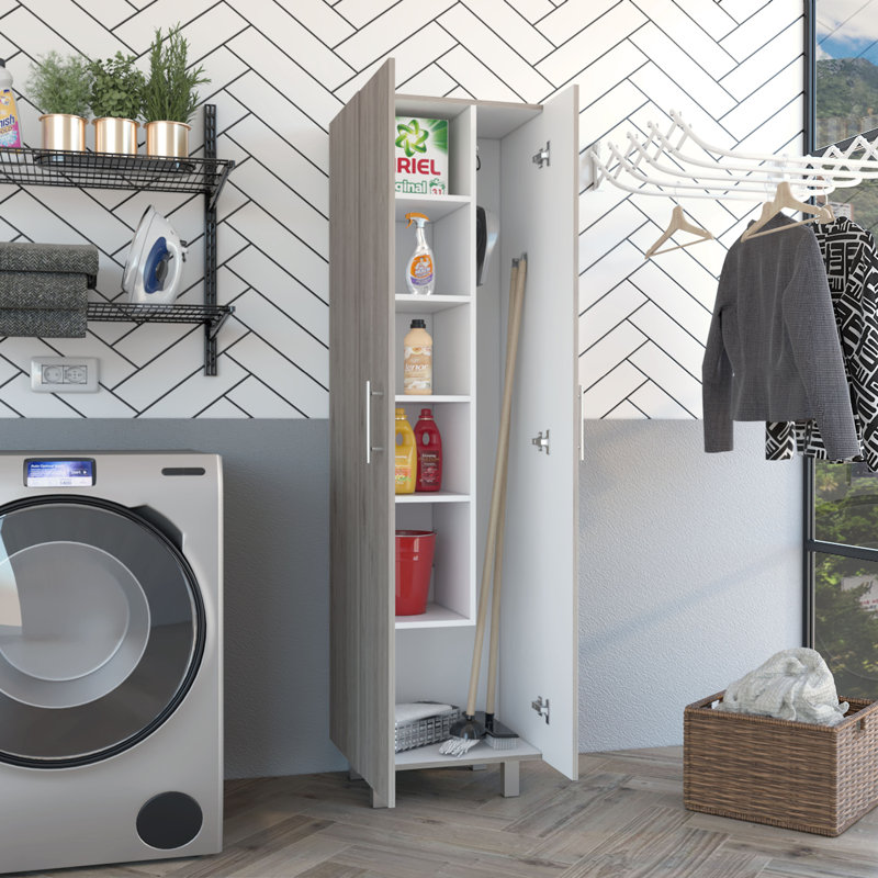 broom storage closet