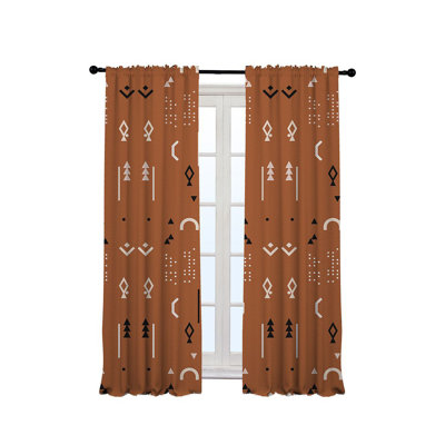Arawn Semi Sheer Curtain Single Panel
