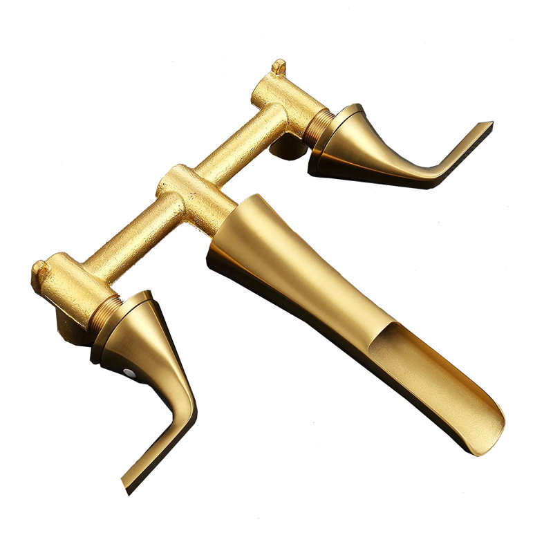 2-handle Bathroom Faucet, Brushed Gold