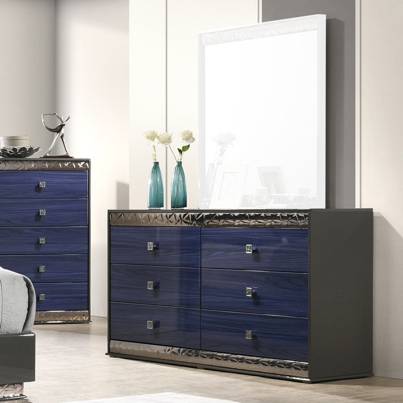 Zhannat 6 Drawer Dresser