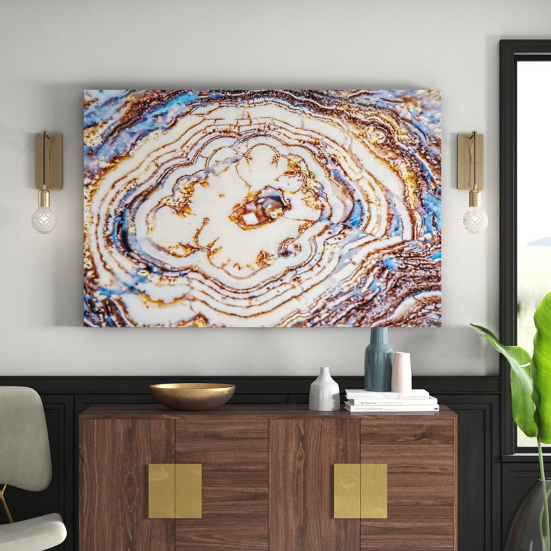 Earth Rings 1 Piece Wrapped Canvas Painting, 101 cm H x 152 cm W