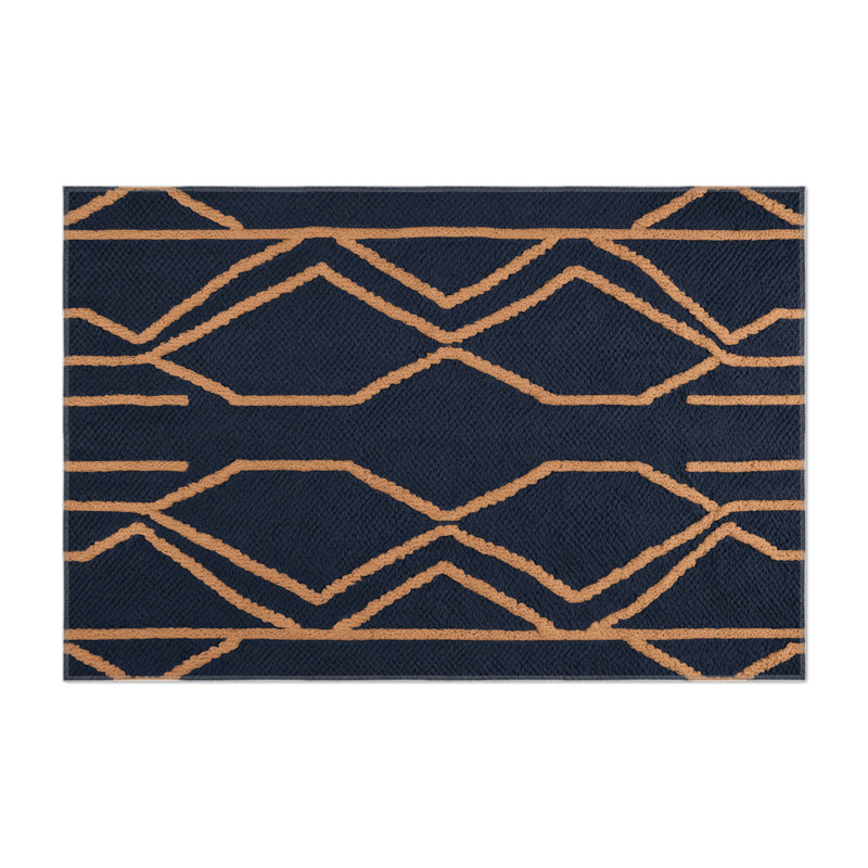 Tapis gris intérieur et extérieur Trellis