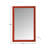 Varsha Rectangle Glossy Red Mirror-1445455580