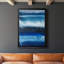 Deep Blue Shore II, reproduction encadrée de qualité supérieure - prête à être accrochée-436175682-436175680
