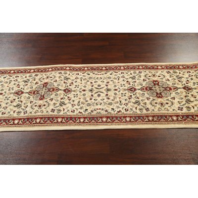 Johnavan One-of-a-Kind 2'8'' X 20'2'' New Age Runner Wool Area Rug in Beige