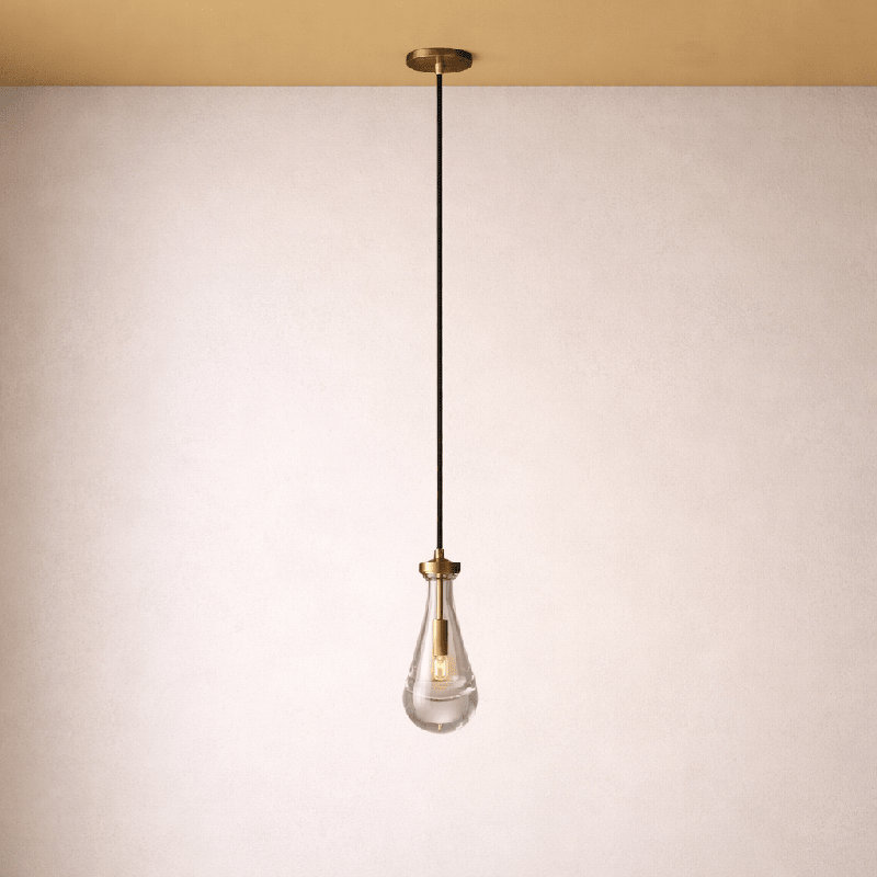 Luminaire suspendu en laiton vieilli Teara