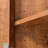 Brown Triangle Corner Storage Cabinet with Adjustable Shelves