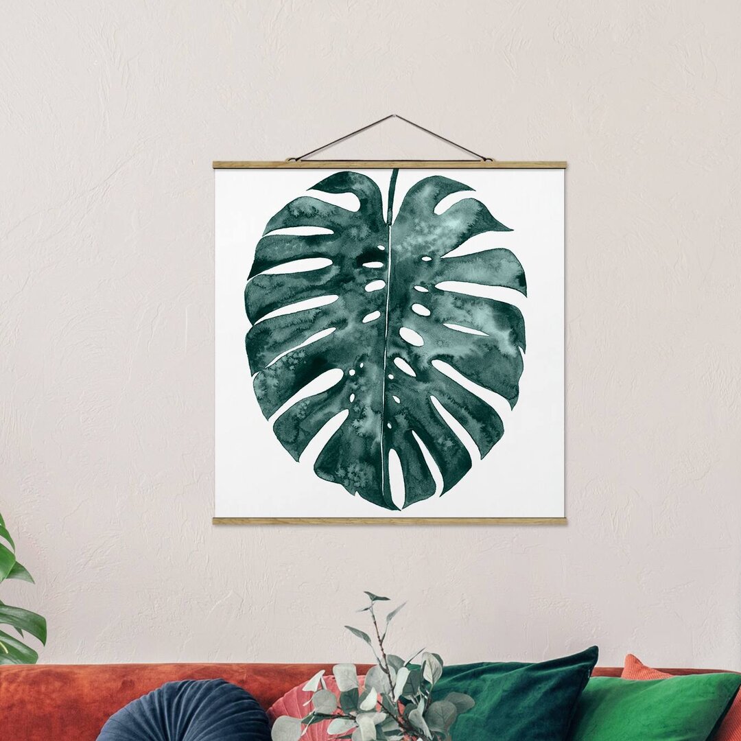 Wandbild Smaragdgrüne Monstera Deliciosa