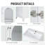 Meuble-lavabo de 20 po avec lavabo, meuble-lavabo avec tablette à deux niveaux, tablette réglable, bois massif et panneau de fibres à densité moyenne, blanc (ancien numéro: WF322518AAK)-2110831435