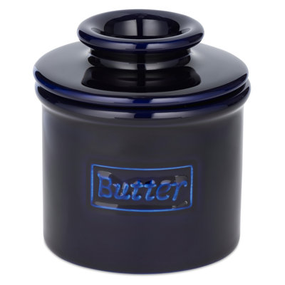 Butter Bell - Le pot Butter Bell original, Collection Café rétro, bleu cobalt