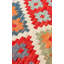 Tapis tissé à plat de qualité supérieure, rouge carrelé, 47,2 po x 70,9 po | 100% coton, sans velours, 1,0 lb / pied carré | Lavable à la machine à 30 ° C, facile à nettoyer avec un détachant pour tapis | Parfait pour le salon et la chambre à coucher