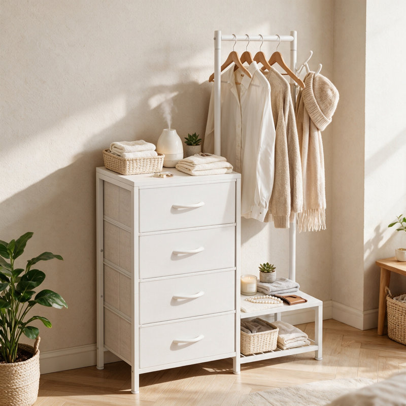 75.5 cm W Chest of 4 Drawers