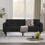 Velvet Futon Couch-1275044730