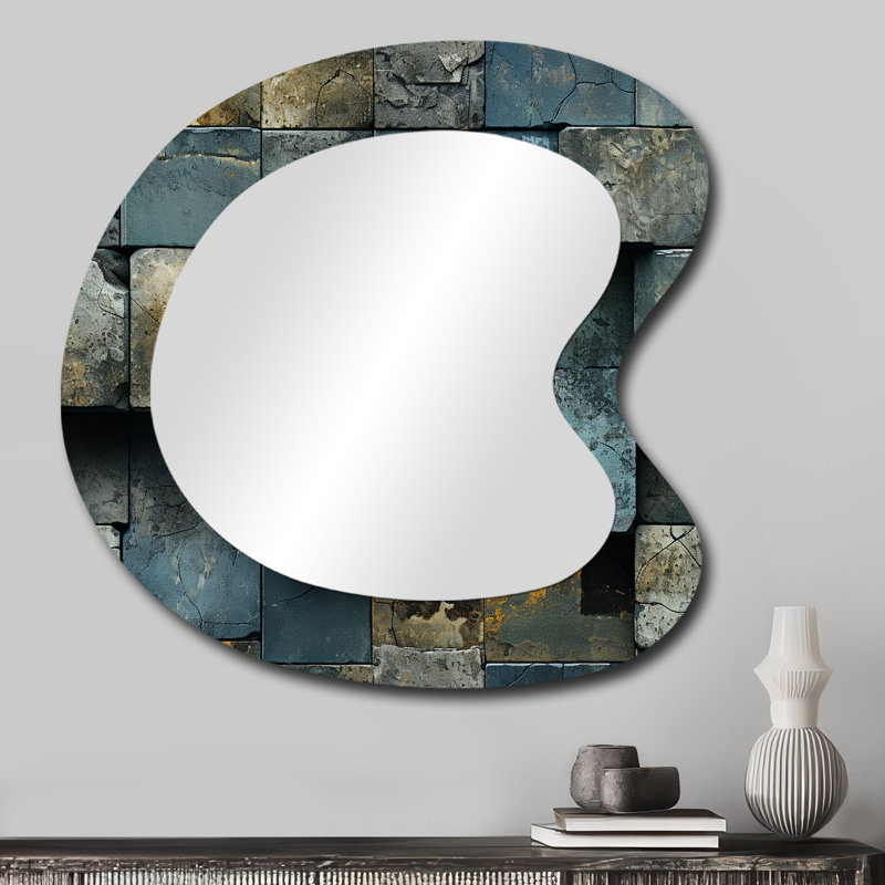 Illusion de mur en béton Fidana, 27 po x 27 po