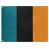 Bleu foncé/noir foncé/orange brûlé sélectionné