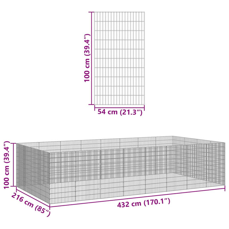 Aahana Small Animal Playpen, 54 x 100 cm