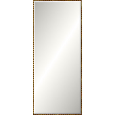 Antique Gold Wave Beveled Signature Mirror