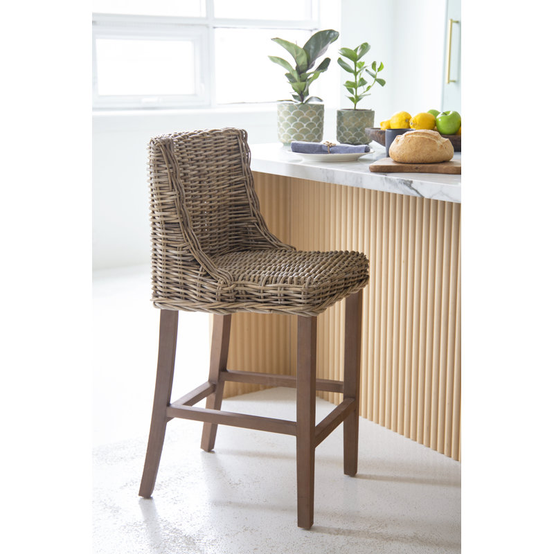 Tabouret de cuisine en rotin