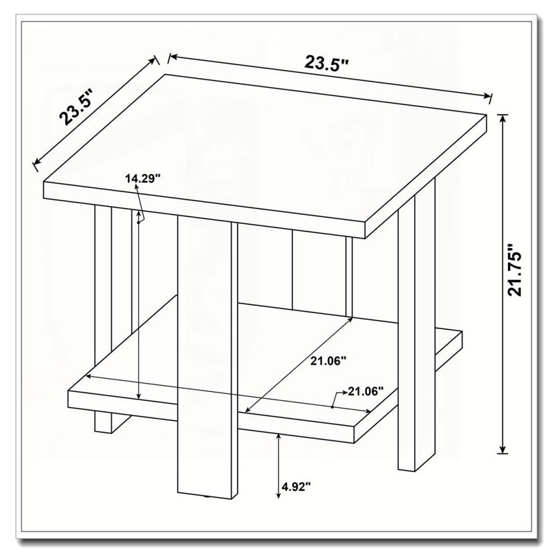 Table de bout carrée Mango