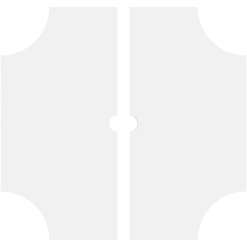 Médaillon de plafond contemporain en PVC de qualité architecturale 34 po x P 6 po x P 10 1/8 po x P 1 po