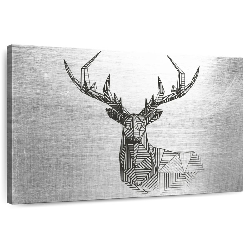 Brampt Geometric Deer, 8" H x 12" W