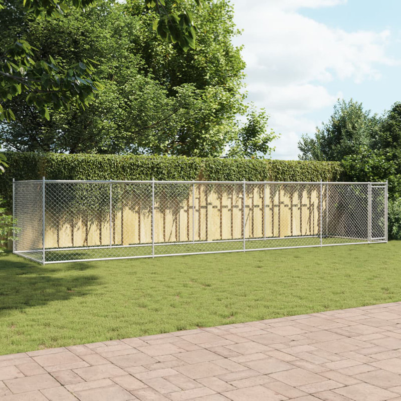 Alejandra 150cm H Steel Yard Kennel, 150 H x 800 W x 200 D cm