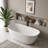 55.12'' x 27.56'' Soaking Solid Surface Bathtub