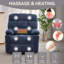 Fauteuil inclinable électrique à massage thermique avec fauteuil à bascule et pivotant en tissu pour le salon