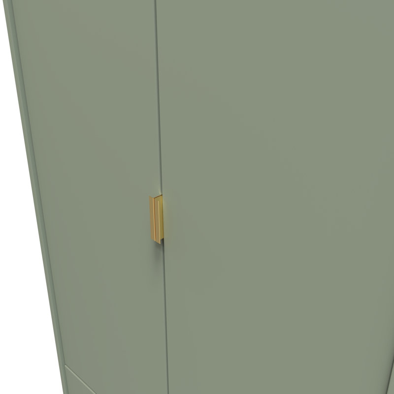 Fully Assembled Tuckerton Wardrobe, 197cm H x 74cm W x 53cm D, Reed Green