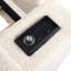 Lit de jour en molleton beige avec compartiment de rangement, lit gigogne et système audio rembourré de divertissement, inclus pour l'espace-610539844-610539841