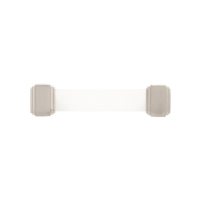 Poignée barre Belleclaire   , Nickel satiné, 3 3/4"