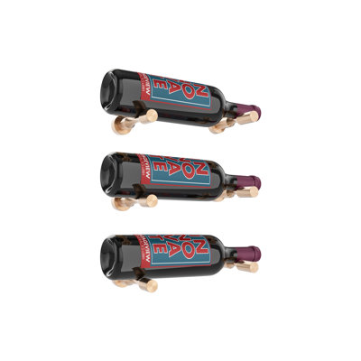 Iowa Wall Mounted 3-Bottle Wine Rack