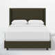 Hanson Upholstered Wingback Bed