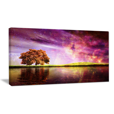 Nuit magique avec art graphique de nuages colorés
