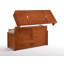 Grand lit escamotable en bois massif Auriga