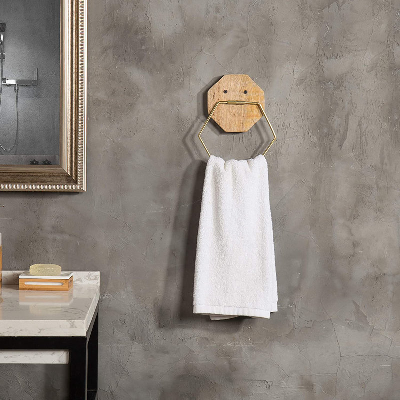 Handcrafted Mango Wood Hand Towel Ring