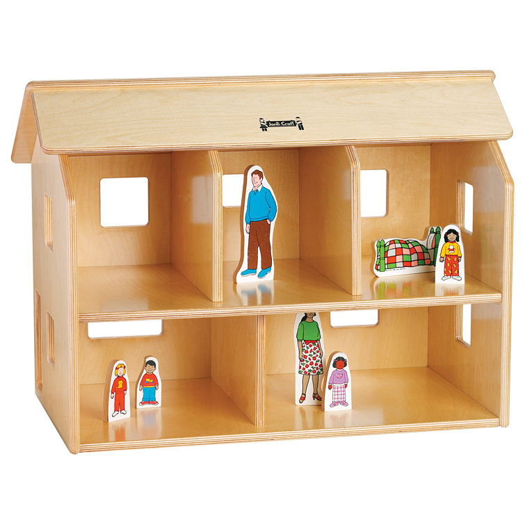 ROFITALL Vintage Wooden Dollhouse For Kids With Furniture Accessories For  Birthday And Christmas ,Brick Red & Reviews