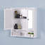 Armoire de salle de bain murale avec 2 portes miroir et une tablette réglable, parfaite pour le rangement organisé et l'esthétique moderne