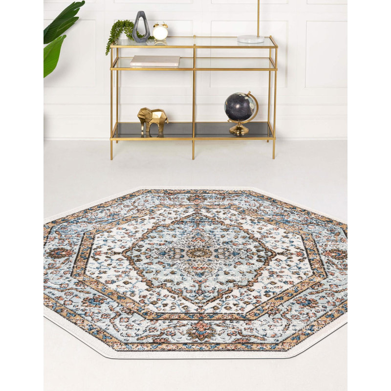 Fritch Abstract Rug, Octagon 7' x 7'