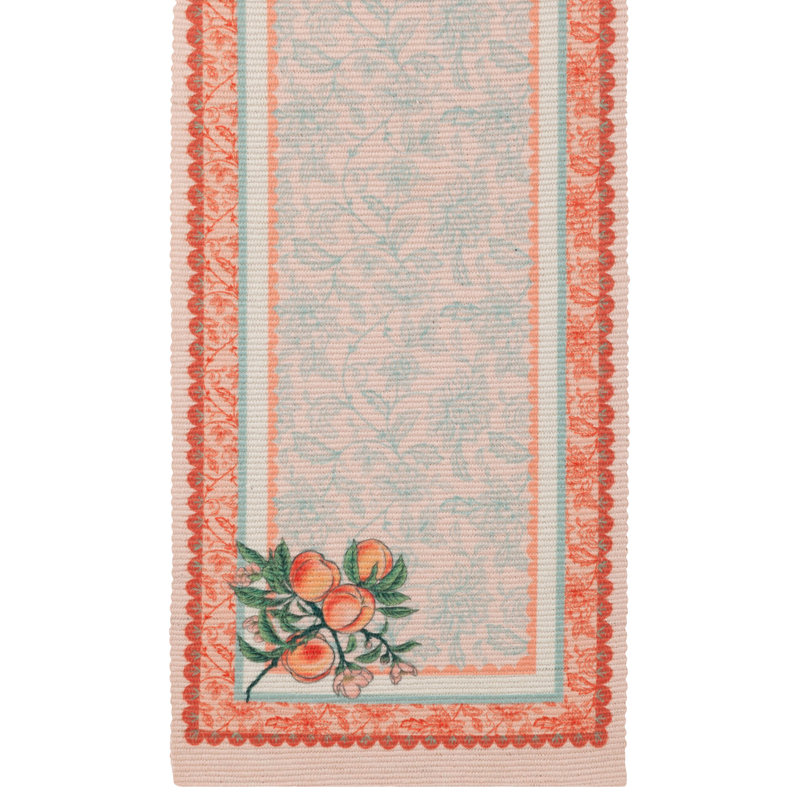 Anemone Peaches Indoor/Outdoor Table Runner, Rectangle 220cm L x 0.40cm D