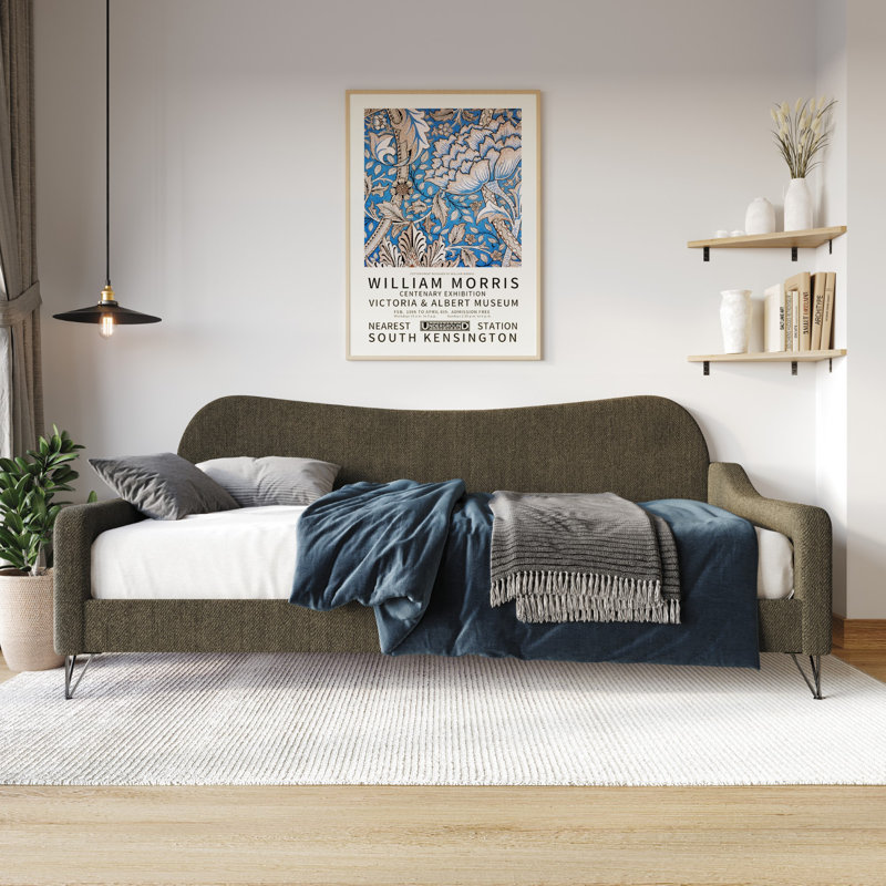 Birydiana Upholstered Daybed, Brown