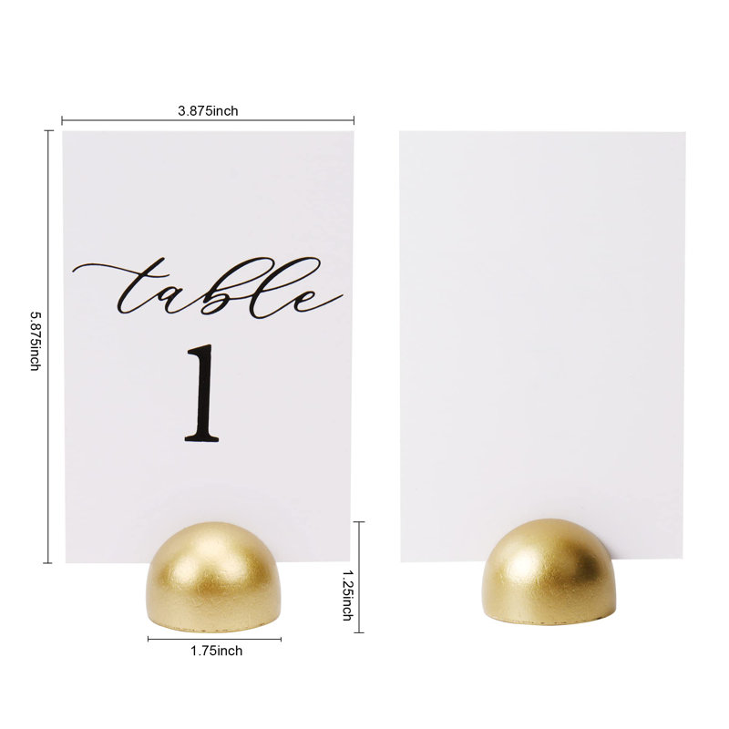 Plaque de table moderne moderne et cursive