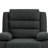 Ameiah Upholstered Dark Gray Chenille Manual Push Back Recliner Chair with Wingback-2142826887