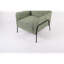 Chaise d'appoint rayée en tissu avec structure en métal-133665705