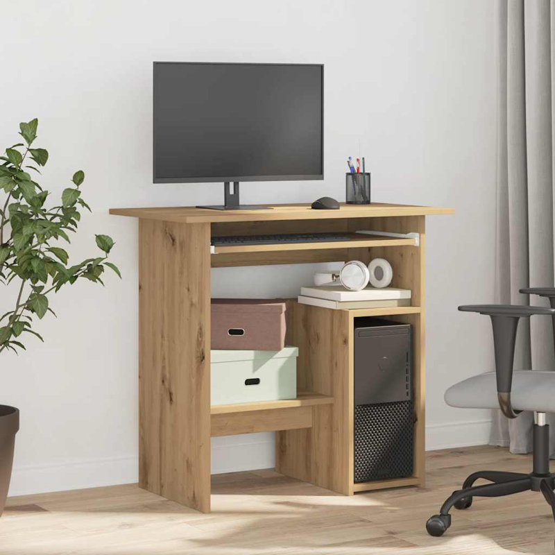 Desk Engineered Wood, Computer Desk, Artisan Oak