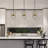  Christobal 1 - Light Single Small Globe Kitchen Island Pendant with Brass Metal Shade-213624061