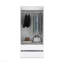 Armoire 2 tiroirs, porte double, tringle de suspension - blanc-1508913982