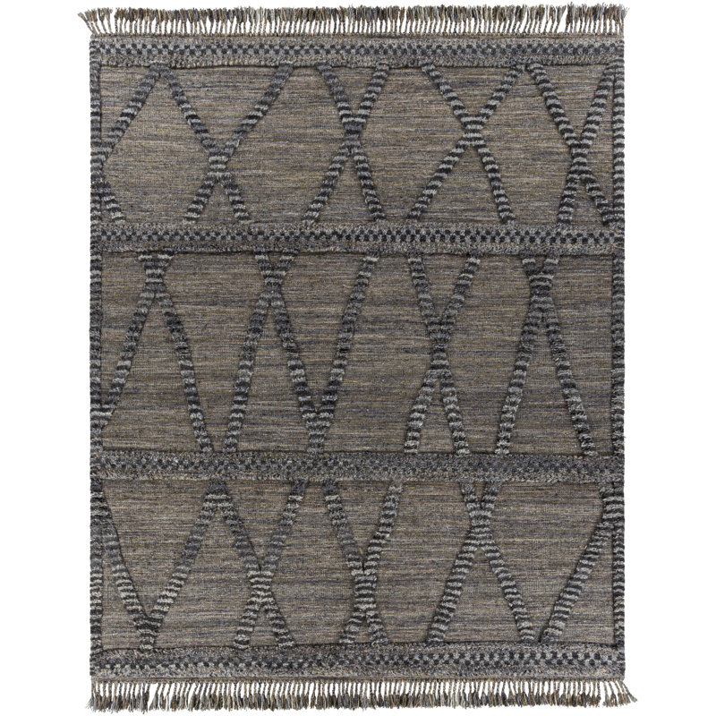 SAMPLE-Leanna Hand-Knotted Wool Brown/Yellow/Blue/Red Area Rug