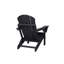 Chaise Adirondack pliante avec table d'appoint, ensemble de chaises Adirondack 3 pièces à texture de bois (comprend 2 chaises et 1 table)